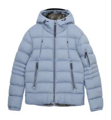 Jacke Krakatau Rook Short Puffer Herren Light Blue
