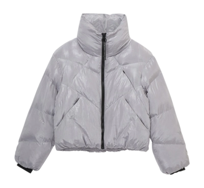 Jacket Krakatau Women Nebula Short Puffer Blue Snow