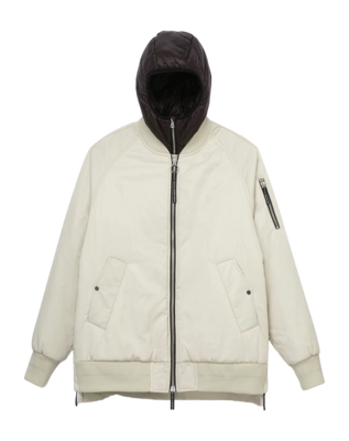 Veste Krakatau Unisexe Glueball Bomber Light Beige