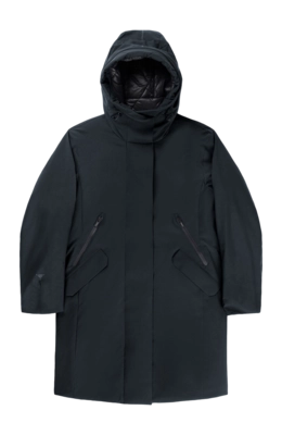 Jas Krakatau Women Mercury Technical Fabric Parka Navy Blue