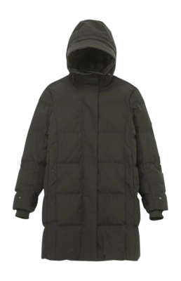 Jacket Krakatau Women Cassini Quilted Parka Coffee Green