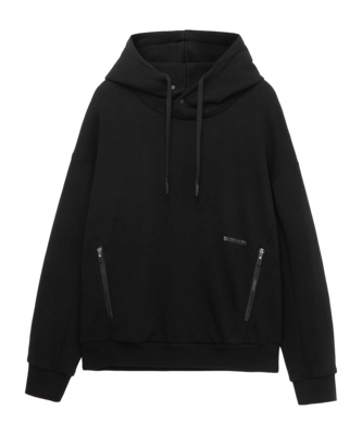 Hoodie Krakatau Unisex Frisson Pull-Over Black '24