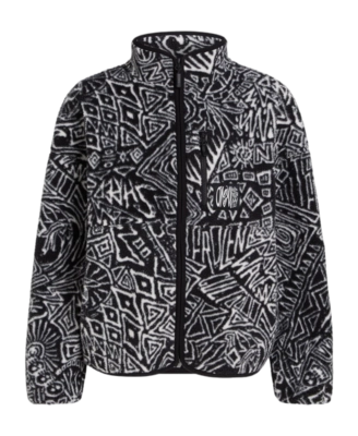 Gilet en Polaire O'Neill Femme Surf Heroes High Pile White/Black Sketcheritage