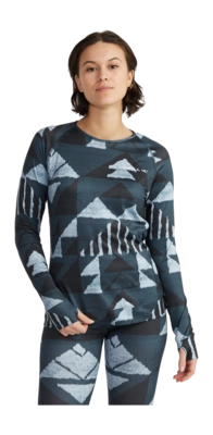 Ondershirt O'Neill Women Baselayer Top Blue Triangle Ikat