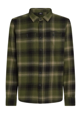 Shirt O'Neill Men Flannel Check Green Check Small