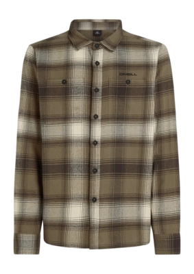 Shirt O'Neill Men Flannel Check Brown Check Small