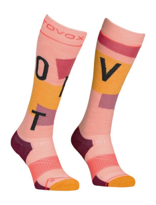 Ski Socks Ortovox Women Freeride Long Socks Cozy Bloom '24