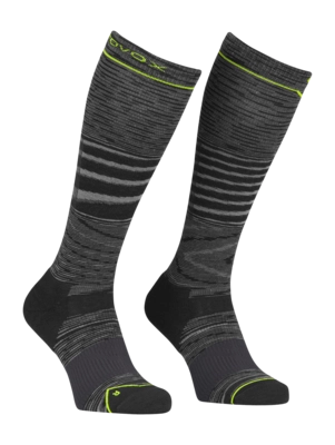 Ski socks Ortovox Men Ski Tour Lt Comp Long Socks Black Steel Blend
