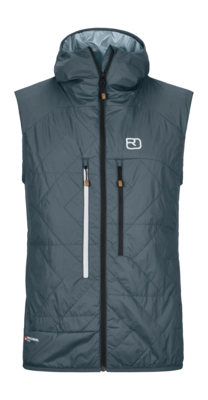 Weste Ortovox Swisswool Piz Boe Vest Herren Dark Arctic Grey