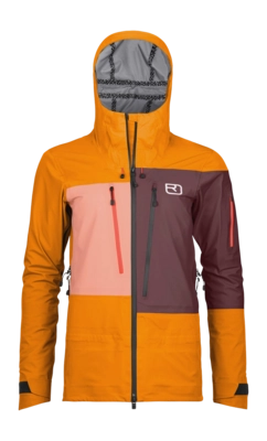 Ski Jacket Ortovox Women 3L Deep Shell Jacket Autumn Leaves
