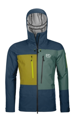 Ski Jacket Ortovox Men 3L Deep Shell Jacket Deep Ocean Outdoorsupply