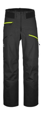 Ski Trousers Ortovox Men 3L Deep Shell Pants Black Raven