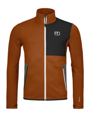 Sweatjacke Ortovox Fleece Jacket Herren Bristle Brown