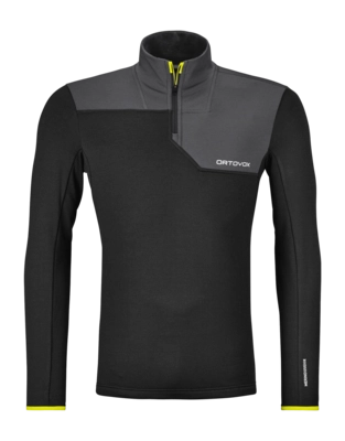 Gilet Ortovox Homme Fleece Light Zip Neck Black Raven