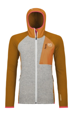 Zip Sweatshirt Ortovox Women Fleece Gp Classic Knit Hoody Autumn Leaves