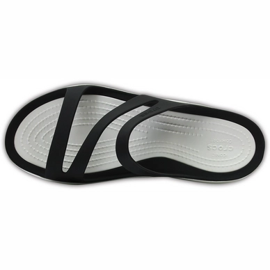 Slipper Crocs Swiftwater Sandal Black/White