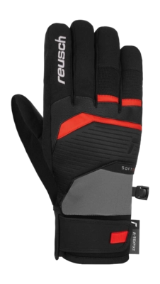 Gloves Reusch Men Venom R-TEX XT Steel Gray / Fire Red