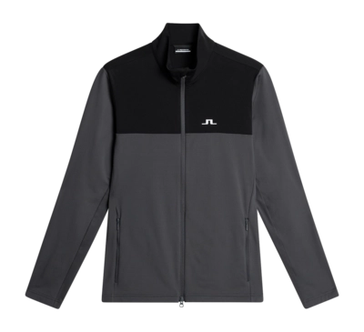 Sweatjacke J.Lindeberg Banks Mid Layer Herren Asphalt / Black