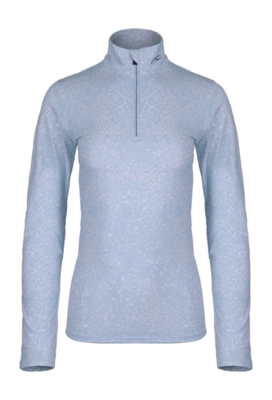 Skipully KJUS Women Motion Print Half-Zip Blue Opal