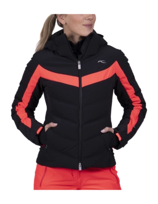 Jacket KJUS Women Momentum Black/Hibiscus