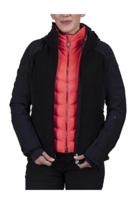 Veste KJUS Femme Solstice Black/Hibiscus