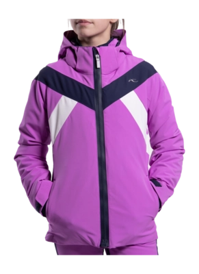 Ski Jacket KJUS Girls Powder Foxglove/Atlanta Blue