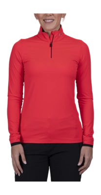 Skipullover KJUS Feel Midlayer Half-Zip Damen Hibiscus