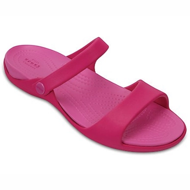 Sandaal Crocs Women's Cleo V Sandal Candy Pink/Party Pink