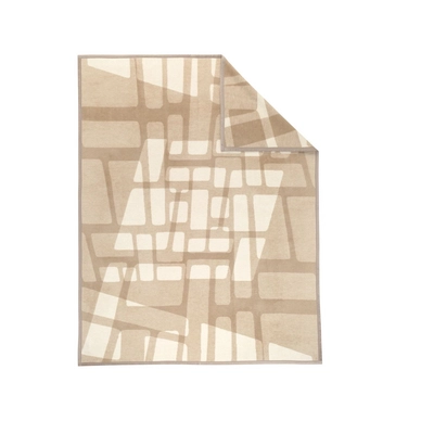Jacquard Plaid Ibena Solare Futura Beige