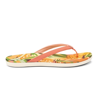Slipper OluKai Women Ho'opio Hau Shell Coral Pineapple