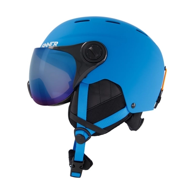 Skihelm Sinner Typhoon Visor Matte Blue Neon