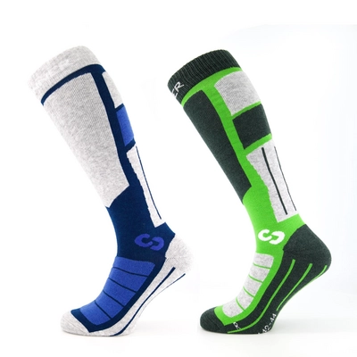Chaussettes de Ski Sinner Unisex Pro Socks II Double Pack Green/Blue