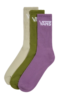Socken Vans Classic Crew Herren Pesto (3er-Pack)