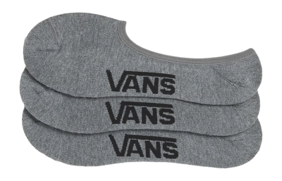 Sok Vans Men Classic No Show Rox Heather Grey (3 pack)