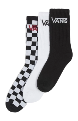 Socks Vans Kids Classic Vans Crew Sock Black/White (3 pack) '25