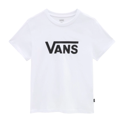 T-Shirt Vans Femme Drop V Ss Crew-B White