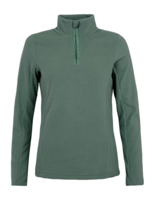 Pull de Ski Protest Femme MUTEZ 1/4 Zip Top Evergreen