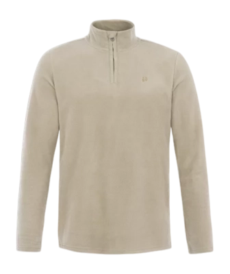 Pull de Ski Protest Homme PERFECTO 1/4 Zip Top Bamboo Beige