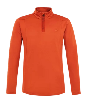Ski Sweatshirt Protest Men Rewill 1/4 Zip Active Top Burnt Orange