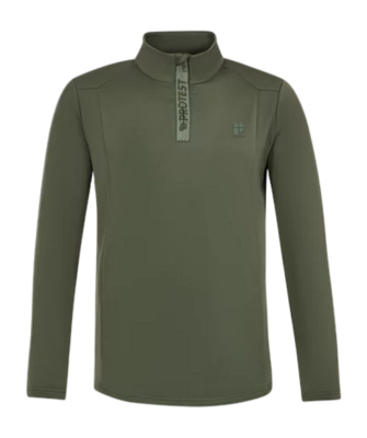 Skipully Protest Men Rewill 1/4 Zip Active Top Thyme