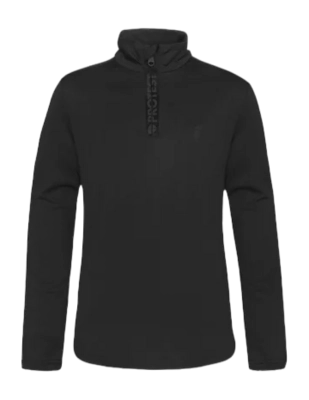 Pull de Ski Protest Garçon Rewillowy Jr 1/4 Zip Active True Black
