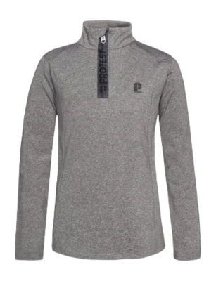 Pull de Ski Protest Garçon Rewillowy Jr 1/4 Zip Active Dark Grey Melee