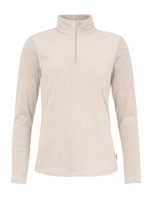 Skipullover Protest Gail 1/4 Zip Damen Kit Offwhite