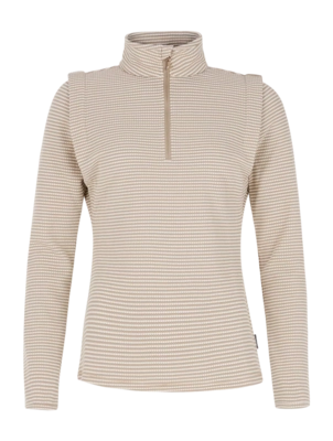 Skipully Protest Women Prtivory 1/4 Zip Bamboo Beige