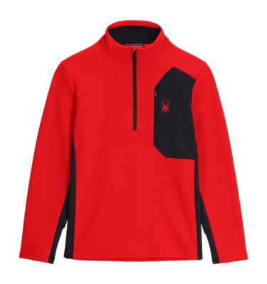 Ski Sweatshirt Spyder Men Bandit Half Zip Spyder Red '24