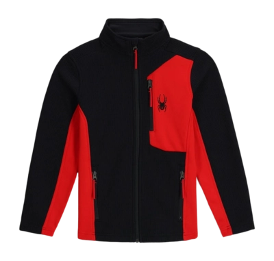 Fleece Jacket Spyder Boys Bandit Black