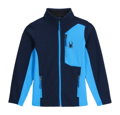 Fleecejacke Spyder Bandit Jungen True Navy Sky Blue