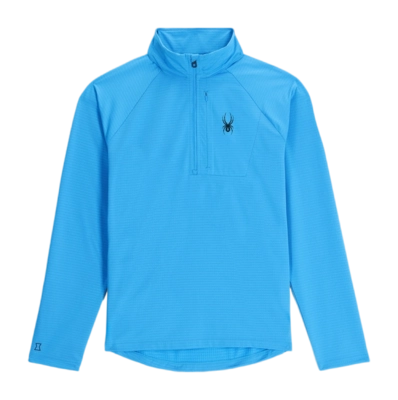 Pull de Ski Spyder Homme Gridweb Fleece Half Zip Aether Blue