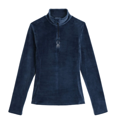 Ski Sweatshirt Spyder Women Shimmer Bug Half Zip True Navy