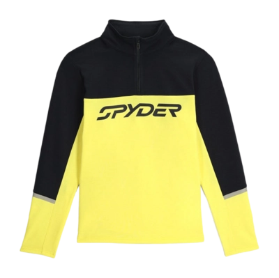 Ski Sweatshirt Spyder Men Speed Fleece Half Zip Acid Yellow